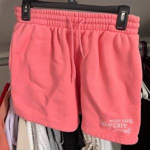 White fox ‘take care of yourself’ shorts
